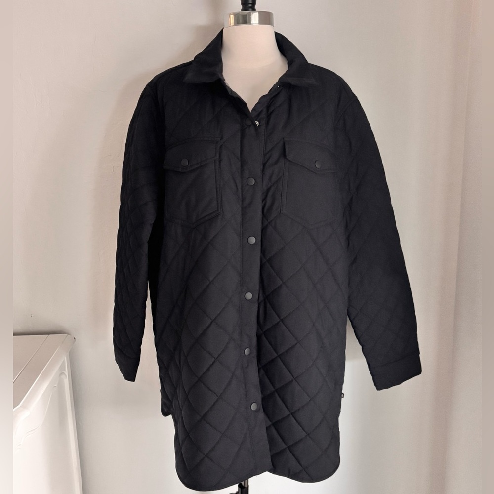 Mondetta Outdoor Project Quilted Snap Front Jacket, Black XL